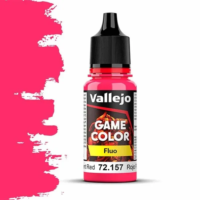 Vallejo Game Color, Fluo: Fluorescent Red