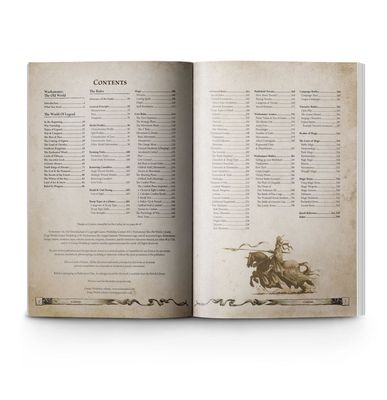 Warhammer The Old World Rule Book, Fantasy Battles in the World of Legend