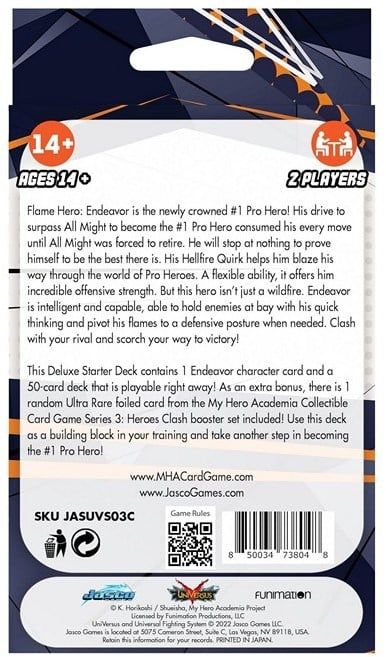 Starter deck, My Hero Academia