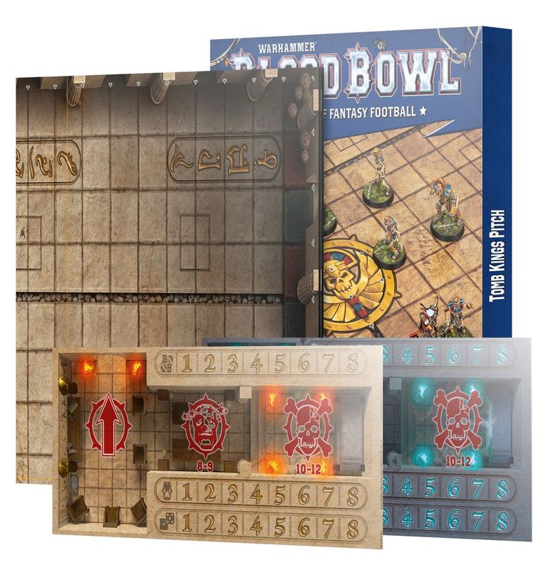 Warhammer Blood Bowl, Tomb Kings Pitch: Double-Sided Pitch and Dugouts