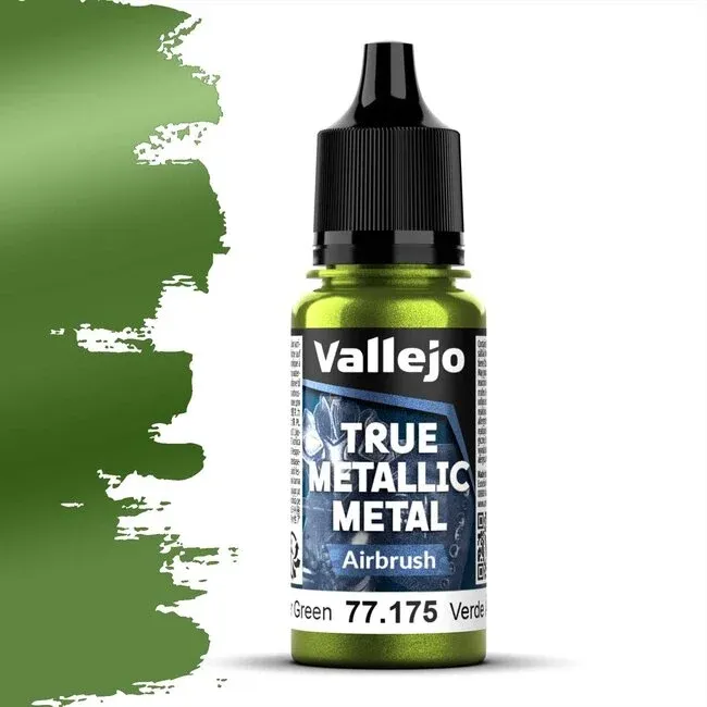 Vallejo True Metallic Metal, Airbrush: Amber Green