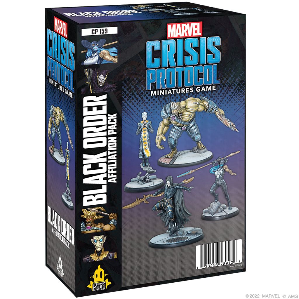 Miniatures Game, Black Order Affiliation Pack, Marvel Crisis Protocol