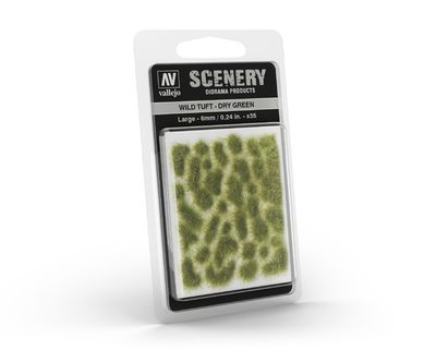 Vallejo Scenery: Wild Tuft- Dry Green