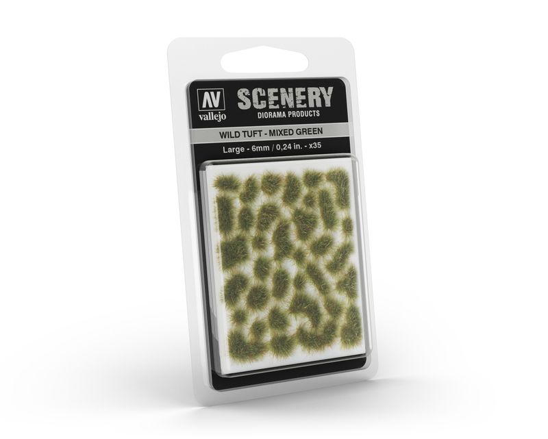 Vallejo Scenery: Wild Tuft- Mixed Green