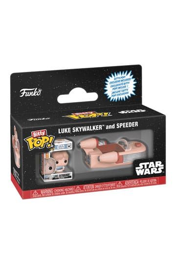 Funko Bitty Pop! Rides, Luke Skywalker and Speeder, Star Wars