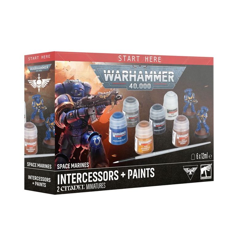 Warhammer 40k, Space Marines: Inftercessors + Paints