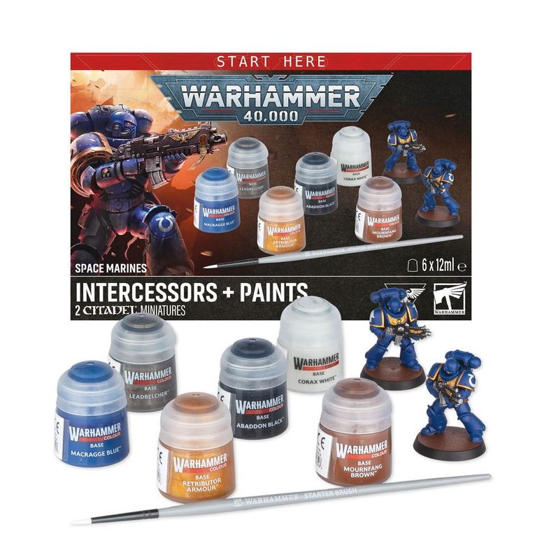 Warhammer 40k, Space Marines: Inftercessors + Paints