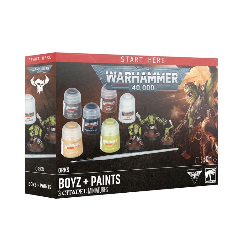 Warhammer 40k, Orks: Boyz + Paints