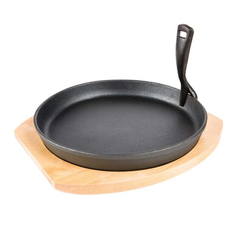 The Bastard Cast iron Sizzling plate &amp; Holder