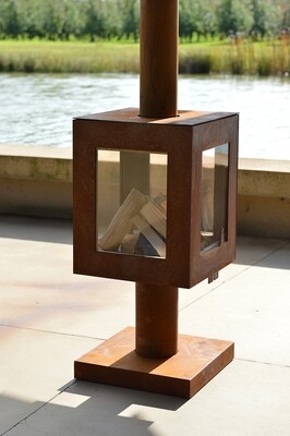 Terraskachel achter glas Woodchuck S