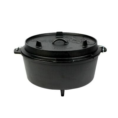 Dutch oven 12 L + met pootjes op de bodem