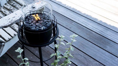 Gaslantaarn Basket high zwart of wit