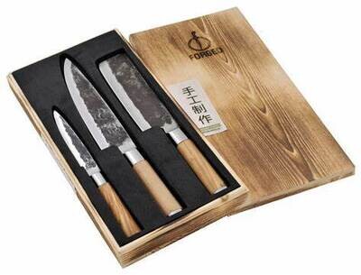 3 delige messenset Forged OLIVE