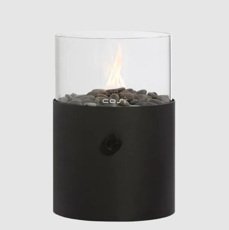 Gaslantaarn XL zwart (zonder draagframe)
