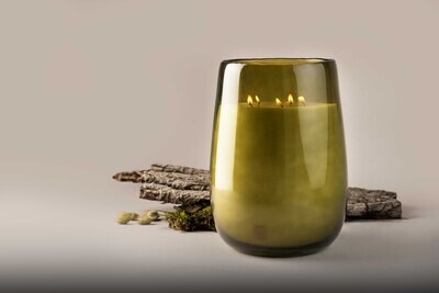 Ntense geurkaars Medium - Silver (Bergamot)
