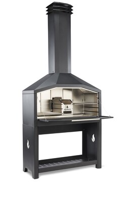 Braaimaster vrijstaand duo zwart