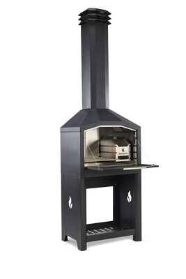 Braaimaster vrijstaand single zwart