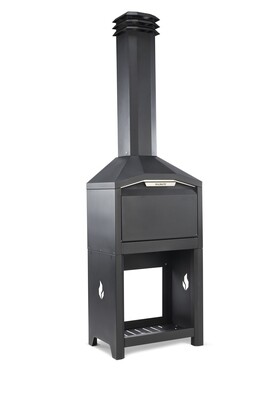 Braaimaster vrijstaand single zwart
