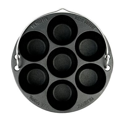 Muffinpan gietijzer, 7 vormen