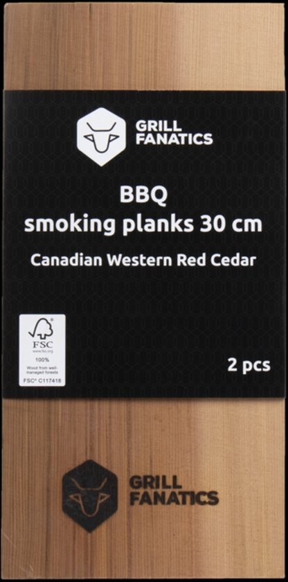 Rookplank Candese rode ceder (Grill Fanatics)