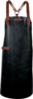 New York Black L lederen short (met schouderbanden)