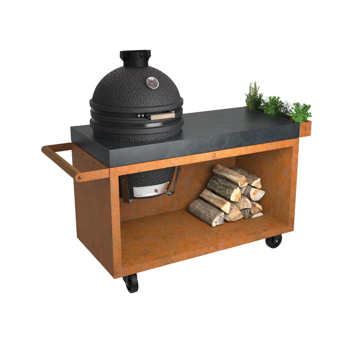 Ofyr Kamadotafel PRO Concrete 135 Corten The Bastard
