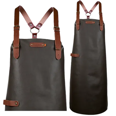 Bovine L lederen short (met schouderbanden)