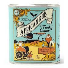 Funky Ouma - African rub BBQ spice zout - tin 185gr