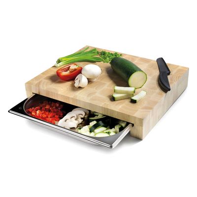 Snijplank met opvangbak