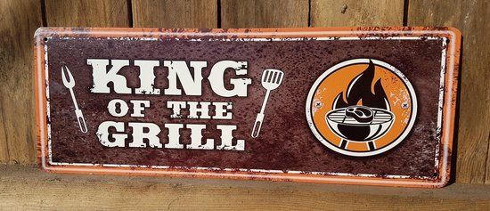 BBQ wandbord King of the Grill