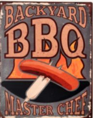 BBQ wandbord Backyard BBQ