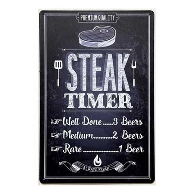 BBQ wandbord Steak Timer BBQ Barbecue