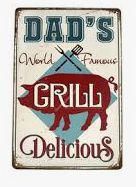 BBQ Wandbord Dad's world famous BBQ