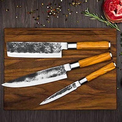 3 delige messenset Forged OLIVE