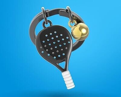 Meta(l)morphose sleutelhanger Padel Racket