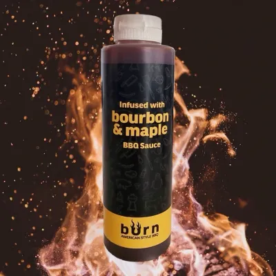 Bourbon & Maple BBQ Saus 500 ml - Burn
