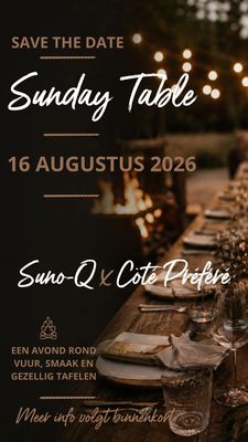 Sunday Table i.s.m. Côté Préfére  zondag 16 augustus