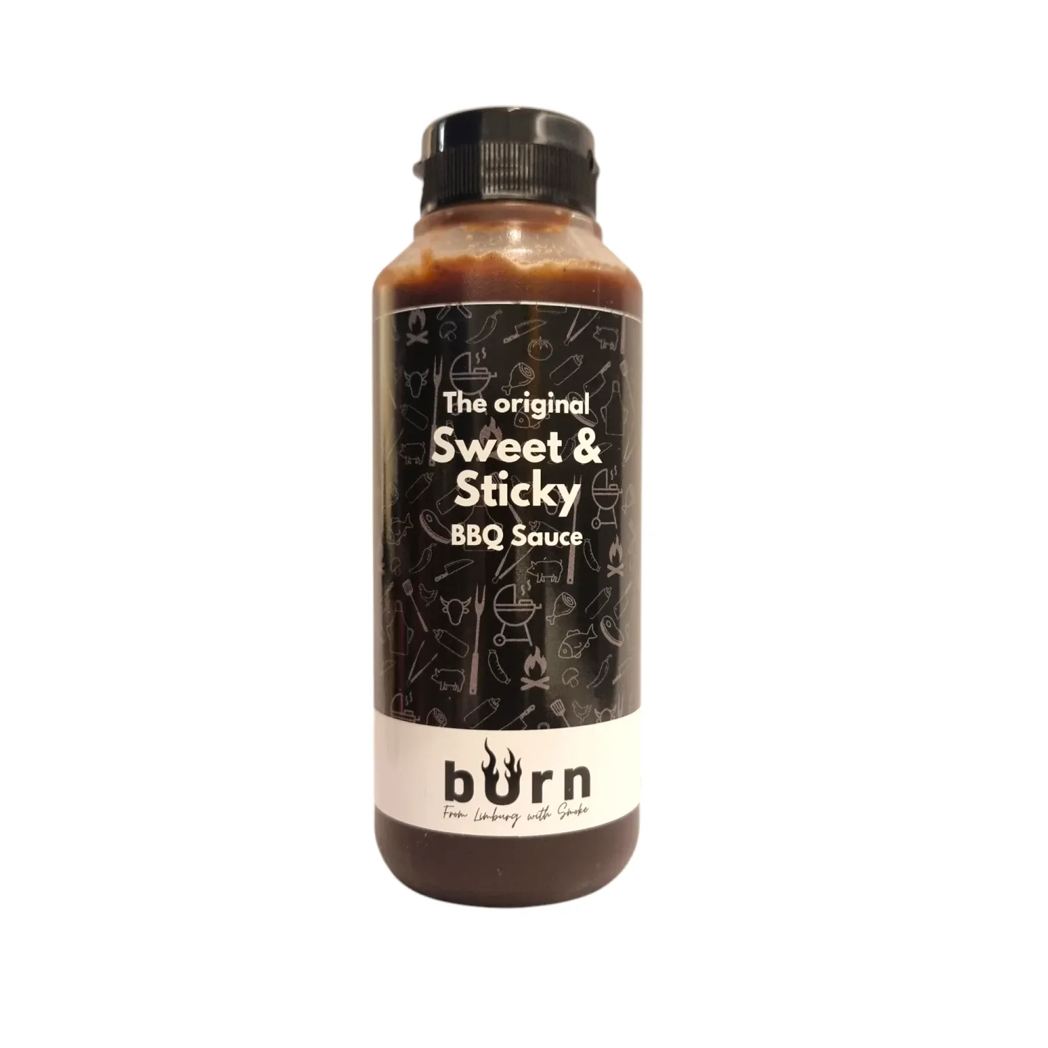 Sweet &amp; Sticky BBQ Saus 500 ml - Burn