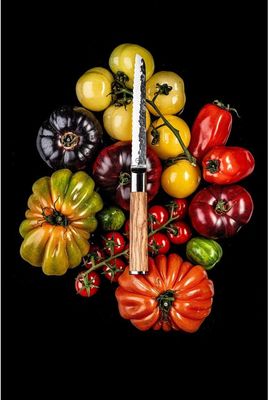 Gekarteld huishoudmes Forged OLIVE