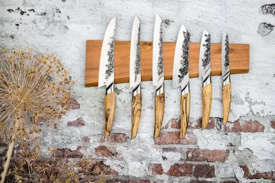 Messenrek Acaciahout natuurlijke vorm Forged