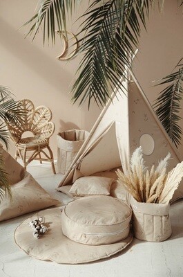 Poederbeige Tipi-set