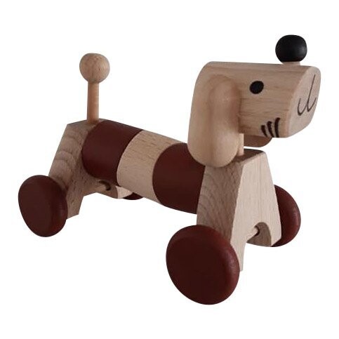 Houten speelgoed hond
