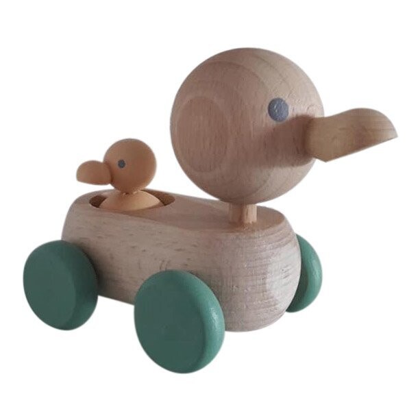 Houten speelgoed eendje