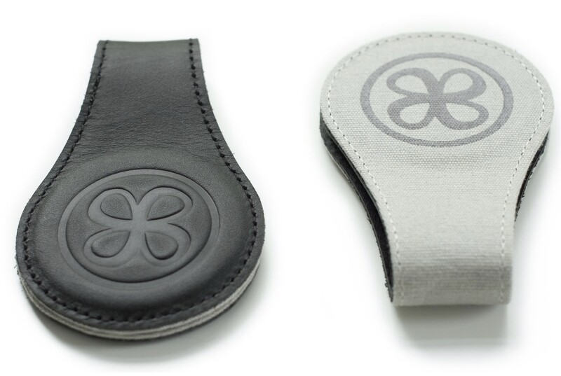 Lederen Clips Zwart/Bruin