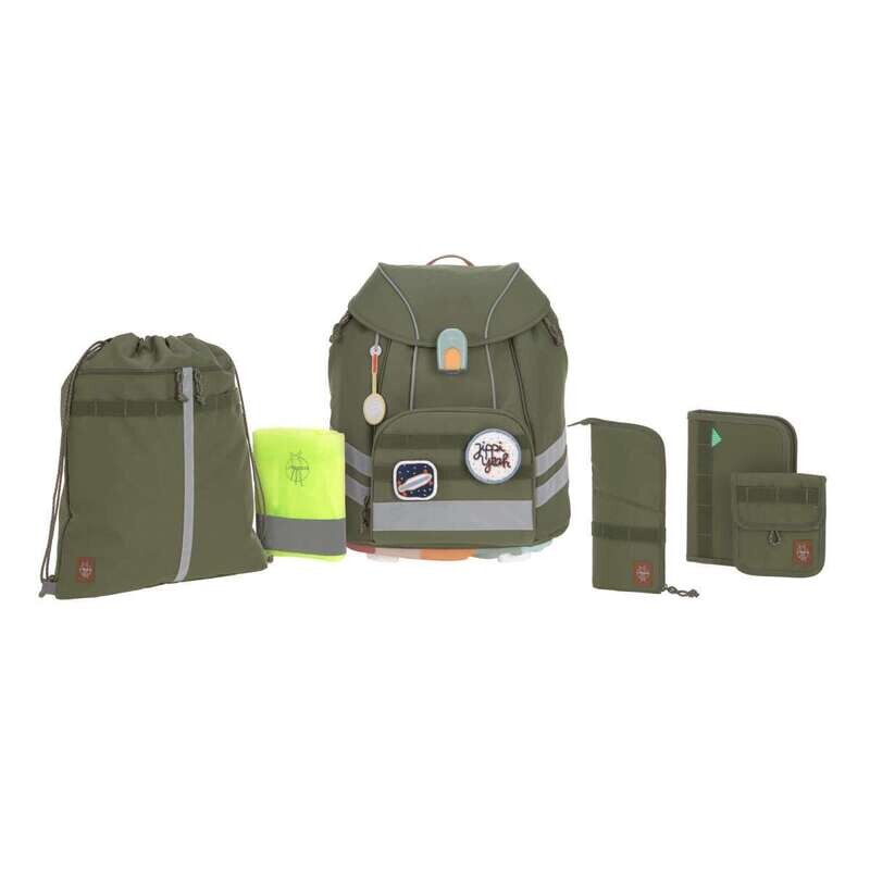 Schooltassen set 7-delig Flexy Unique Olive