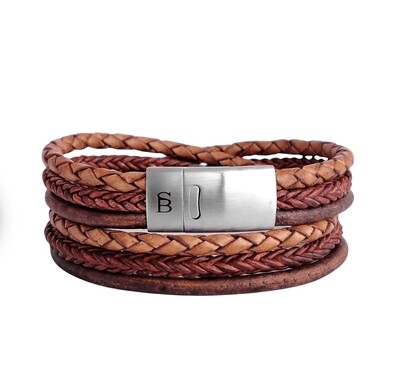 Leather Bracelet Bonacci-Caramel