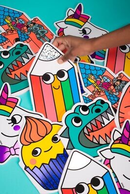 Omy Notebook/Stickers-cupcake