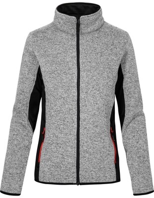 Gebreide jas dames-Heather Grey