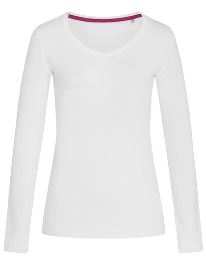 T-shirt lange mouwen dames-White