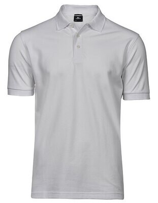 Luxe Stretch Polo Heren-white